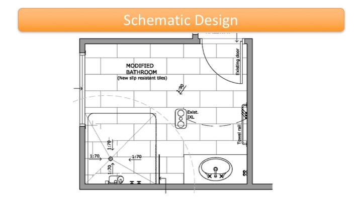 Rhianna's bathroom modification schematic design