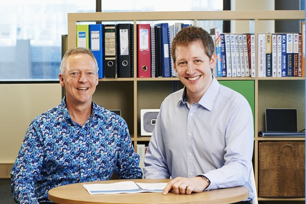 Architecture & Access Chris Porter (left) with Grant Wooller (right) who will head the new Adelaide office