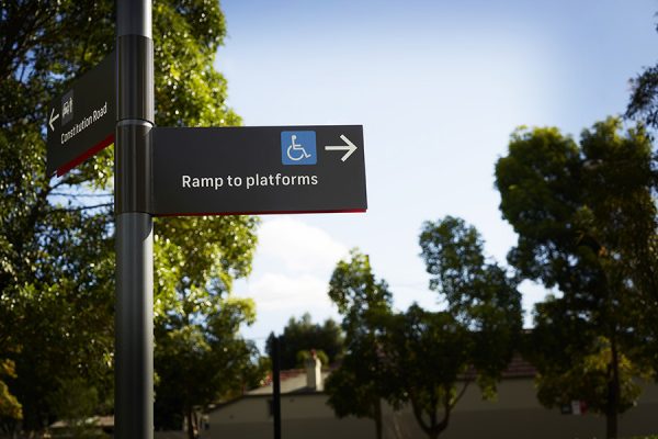Architecture & Access Sydney Light rail signage and wayfinding
